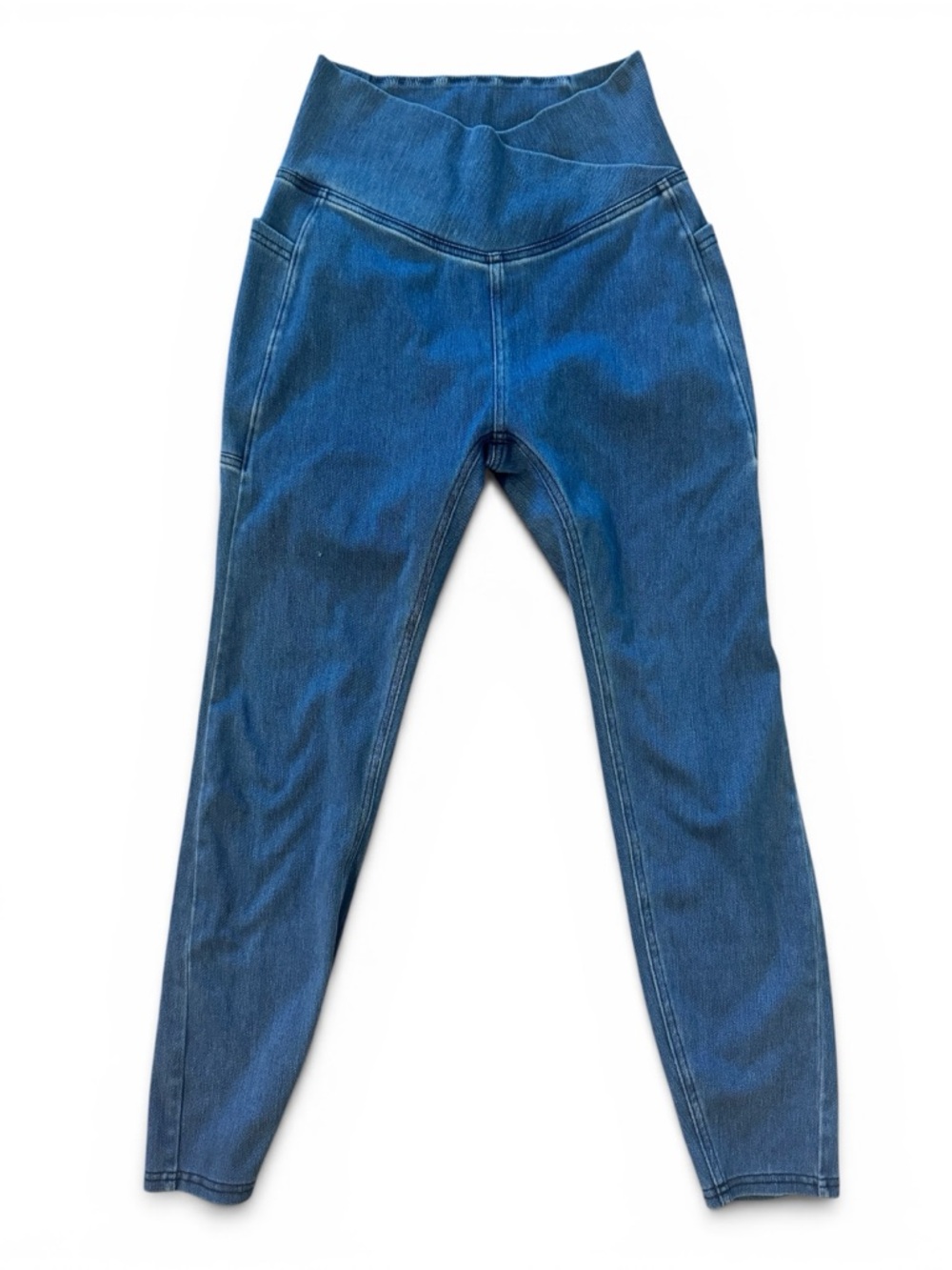 NWOT HALARA 7/8 Length High-Waist Blue Women’s Jeans Leggings